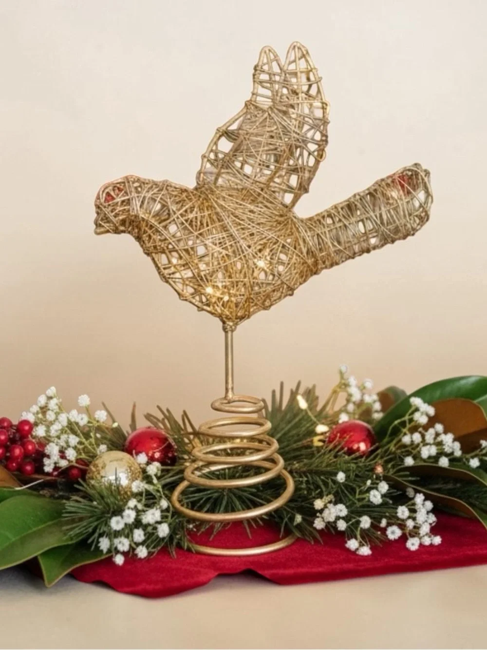 Sseko Brass Wire Dove Sculpture